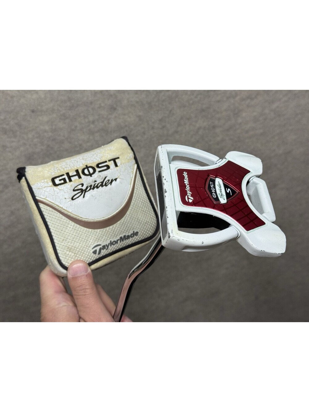 TaylorMade Ghost Spider S Left-Hand Mallet Putter Steel New Oversized Grip